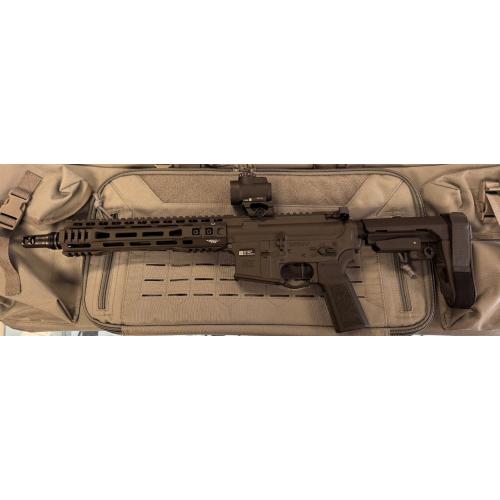 PRE-OWNED BG DEFENSE TYPE-10 CONTRACTOR 10.5" 300BLK PISTOL WITH SBA3 BRACE (Consignment)