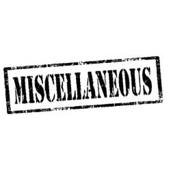 miscellaneous item