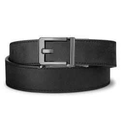 KORE ESSENTIALS BLACK BUFFALO LEATHER GUN BELT 1.5
