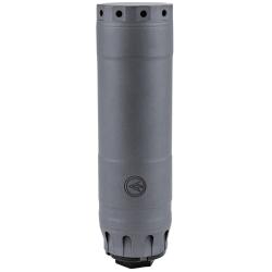 KGM R30K, Suppressor, 30 Cal, 5.8 Long, Titanium Construction, C-Series Cerakote Finish, Sniper Gray, Hub Compatible, Includes Titanium 5/8x24 Direct Thread Mount RT-R30K-HUB-GRY