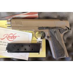 PRE-OWNED KIMBER CUSTOM LW .45ACP 1911 FDE LIKE NEW IN BOX (Consignment)