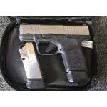 CONSIGNMENT SPRINGFIELD HELLCAT TWO TONE BLK/SS 9MM 13/15RD MAGS (Consignment)
