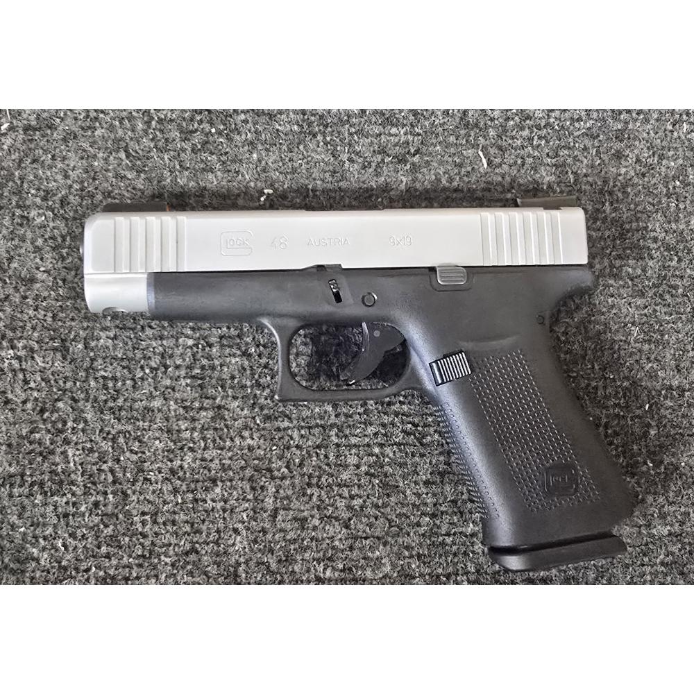 CONSIGNMENT GLOCK G48 9MM BLK FRAME SS SLIDE WITH TRIJICON NIGHT SIGHTS (Consignment)