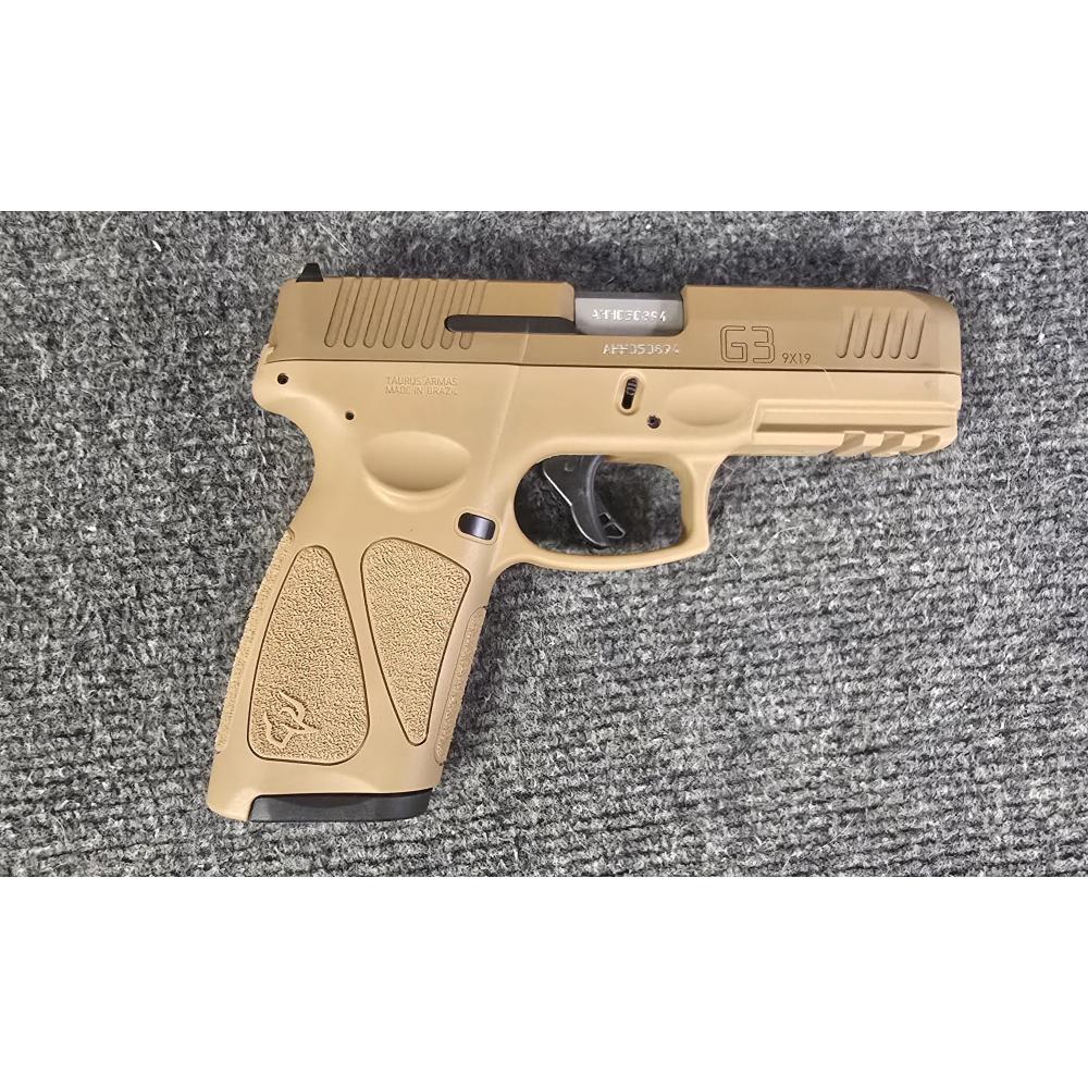 PRE-OWNE TAURUS G3 FDE 1X15RD AND 1X17RD MAG