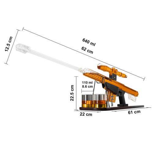 Whiskey Decanter Set - Sniper Liquor Decanter | 1000 Ml
