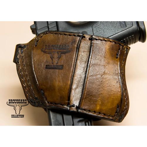 BROUSSARD COLLECTION PANCAKE HOLSTER, MEDIUM
