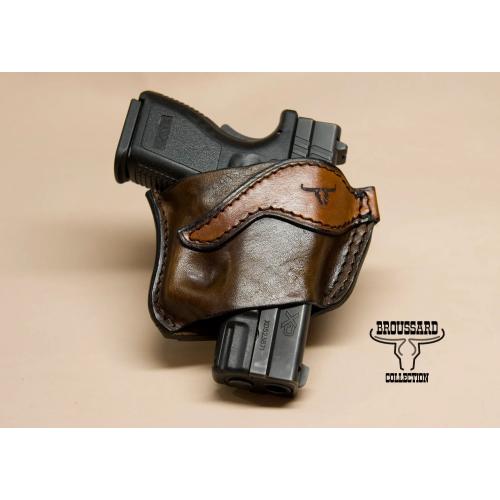 BROUSSARD COLLECTION PANCAKE HOLSTER, MEDIUM