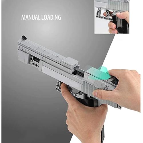 Caliber Gourmet Building Blocks Hand Gun Toy, Multi Color CBG-BB-4