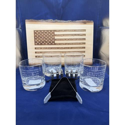 Wood Platter, 1776, We The People, Flag
