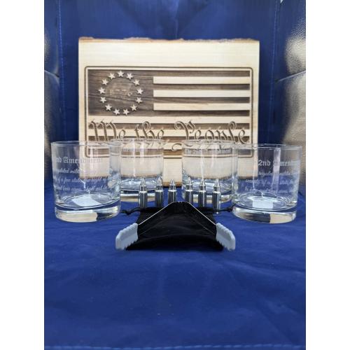 Wood Platter, 1776, We The People, Flag