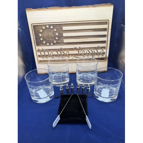 Wood Platter, 1776, We The People, Flag