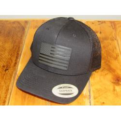 CONTINENTAL CUSTOMS TRUCKER HAT, BLACK, BLACK FLAG