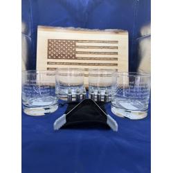 Wood Platter, 1776, We The People, Flag