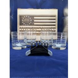 Wood Platter, 1776, We The People, Flag