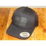 CONTINENTAL CUSTOMS TRUCKER HAT, BLACK, BLACK FLAG