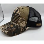 CONTINENTAL CUSTOMS TRUCKER HAT, CAMO AMERICAN FLAG PUNISHER