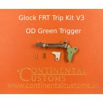 Glock FRT Trip Kit V3 w/trigger bar, od green trigger, spring