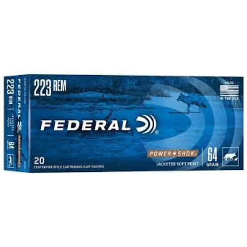 POWER-SHOK AMMO 223 REMINGTON 64GR SP