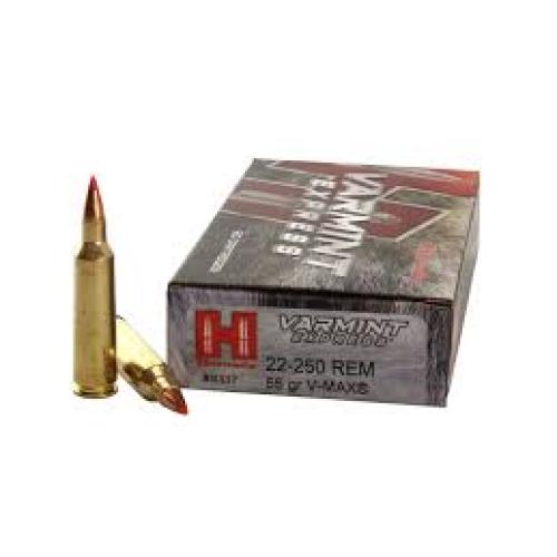 VARMINT EXPRESS AMMO 22-250 REMINGTON 55GR V-MAX