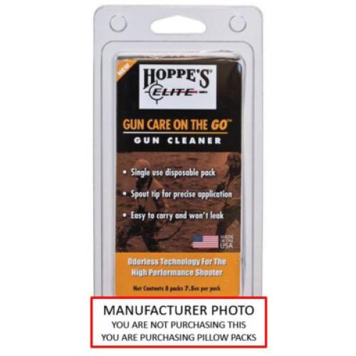 Hoppes Elite Gun Cleaner Pillow Packs w/ T3