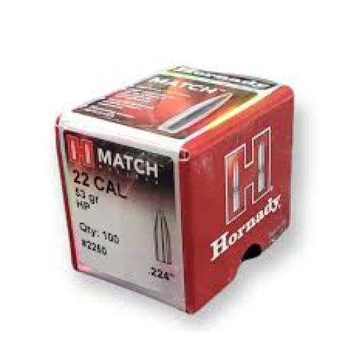MATCH 22 CALIBER (0.224'') HOLLOW POINT BULLETS