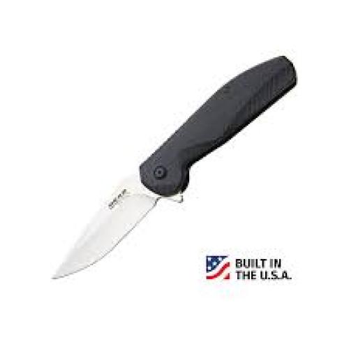 Bear & Son Cutlery 61126 Sideliner, 3 1/2" Blade, Black G10 Handle, Satin Blade, Clip, Ball Bearing Action, Assisted Open