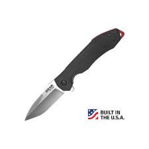 Bear & Son Cutlery 61122 Framelock, 3 1/4" Blade, Black G10 Handle, Satin Blade, Ball Bearing Action, Clip