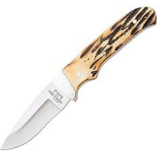 Bear & Son Cutlery 7" Drop Point Pro Hunter w/leather Sheath