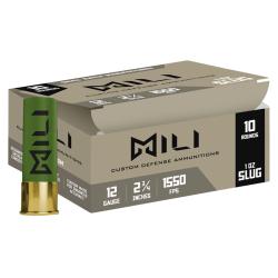 MILI Ammo 12 Gauge Custom Defense Ammunition 2-3/4
