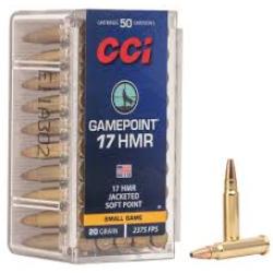 GAMEPOINT AMMO 17 HMR 20GR JACKETED SOFT POINT