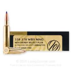 WBY AMMO 338-378 225GR BARNES TTSX 20/10