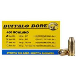 Buffalo Bore 460 Rowland Ammo 185 Grain Jacketed Hollow Point Box of 20