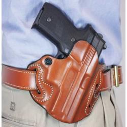 DESANTIS SPEED SCABBARD HOLSTR RH OWB LEATHER GLOCK 48 TAN. Type, OUTSIDE