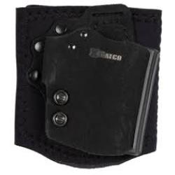 Galco AGD800B Ankle Guard Black Leather Fits Glock 43, 43x Right Hand