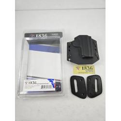 Open Top OWB Kydex Holster, Right Hand, SIG Sauer P938, With No Attachment, Black