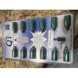 QT Precision Muzzleloader Bullets (12) 250gr/.50cal w/bullet seater