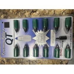 QT Precision Rifle Muzzleloader Bullets (12) 300gr/.50 Cal w/bullet seater