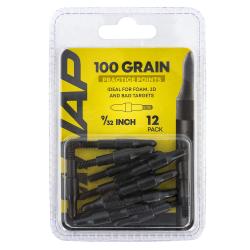 NAP NAP60P3DP932 3D Practice Points Field Tips Fixed 100 Gr Black/ 12 Pack