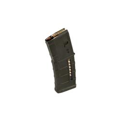 Magpul Industries, Magazine, PMAG 30 AR/M4 M3 with Window, 223 Remington/5.56 NATO, 30 Rounds, For AR Rifles, Olive Drab Green