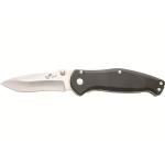 Bear & Son Bear Swipe Pocket Knife 2.5" Modified Drop Point Sandvik 14C28N Satin Blade Aluminum Handle Black