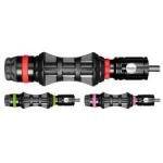 QDS 6 IN CARBON STABILIZER WITH WRIST SLING BLACK WITH COLOR INSERTS