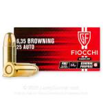 Fiocchi SD Ammo 25 ACP 50gr FMJ 50/bx