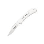 Bear & Son Cutlery 71115 Lockback, 1 13/16" Blade, All Stainless Steel, Holes in Handles