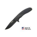 Bear & Son Cutlery 61106 Sideliner, 3 1/2" Blade, Black Zytel Handle, Black Blade, Clip, Assisted Open