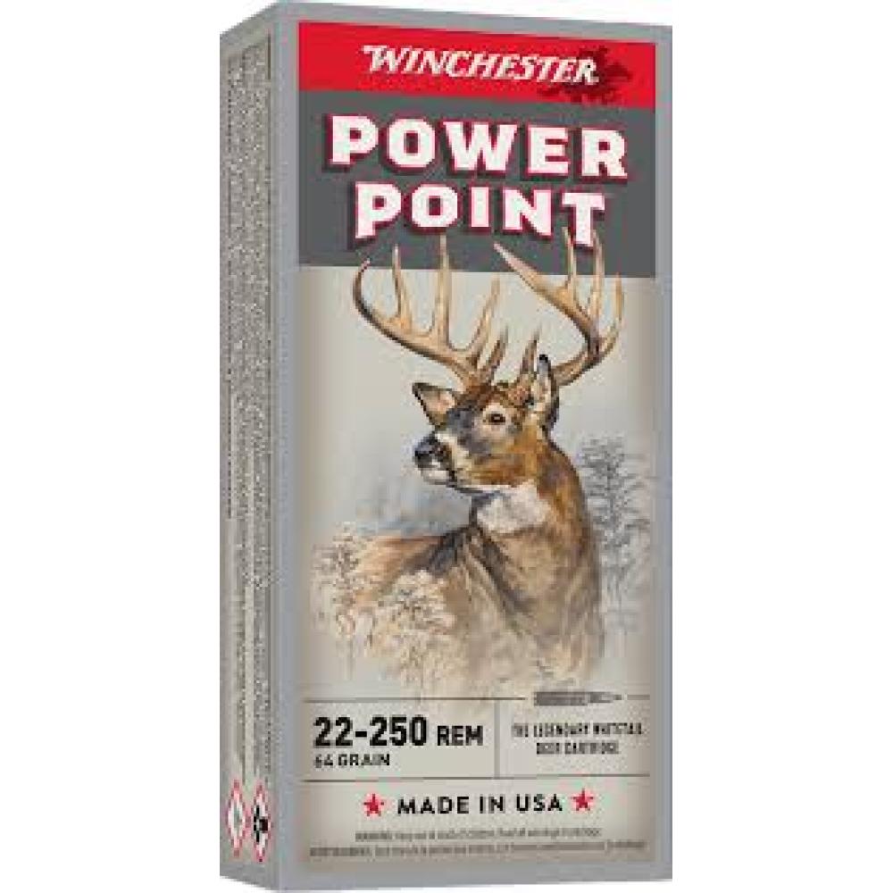 Winchester Super-X 22-250 64gr PP 20/bx