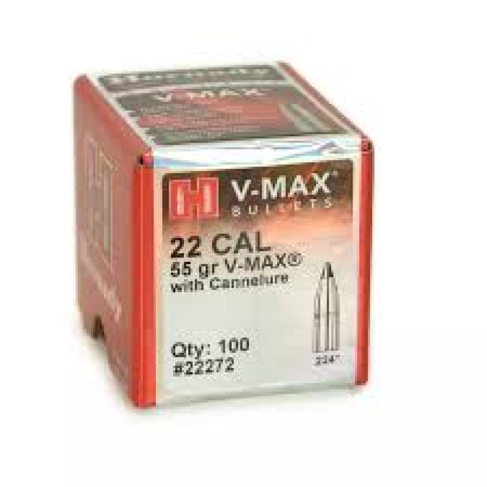 HORN BLT 22CAL 55GR VMAX CANNELURE 100/40