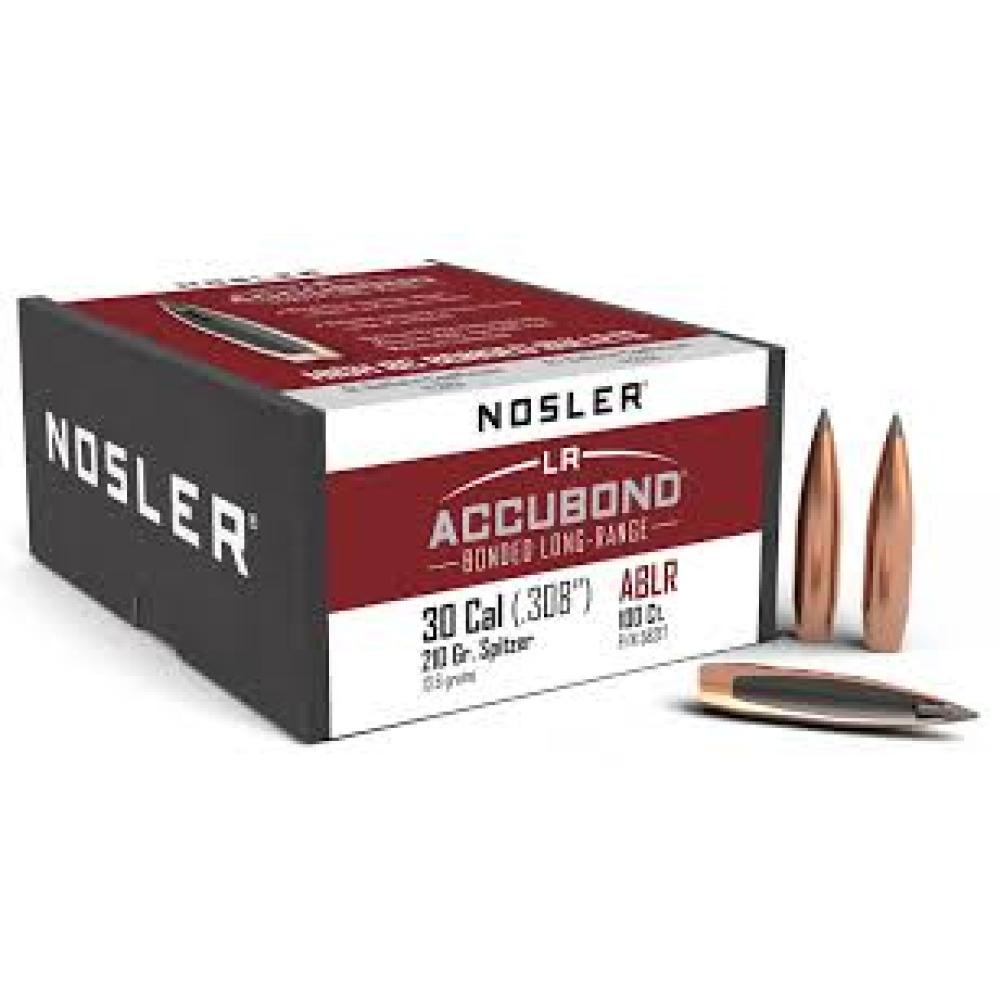 Nosler Bullet AccuBond LR 30cal Spitzer 210gr 100/bx