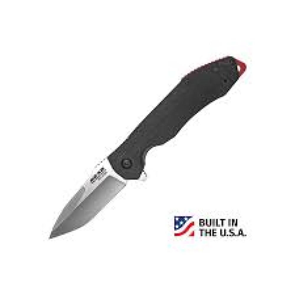 Bear & Son Cutlery 61122 Framelock, 3 1/4" Blade, Black G10 Handle, Satin Blade, Ball Bearing Action, Clip
