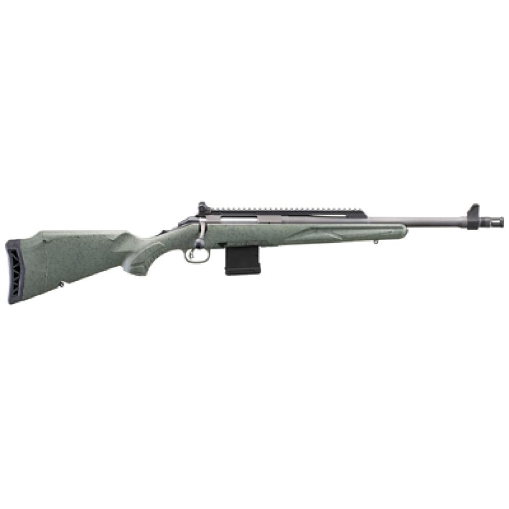 Ruger, American G2 Scout, Bolt Action Rifle, 5.56 NATO, 16.1" Threaded Barrel, 1/2x28 Thread Pitch, 1:8 Twist, Cerakote Finish, Cobalt, AR Style Sight