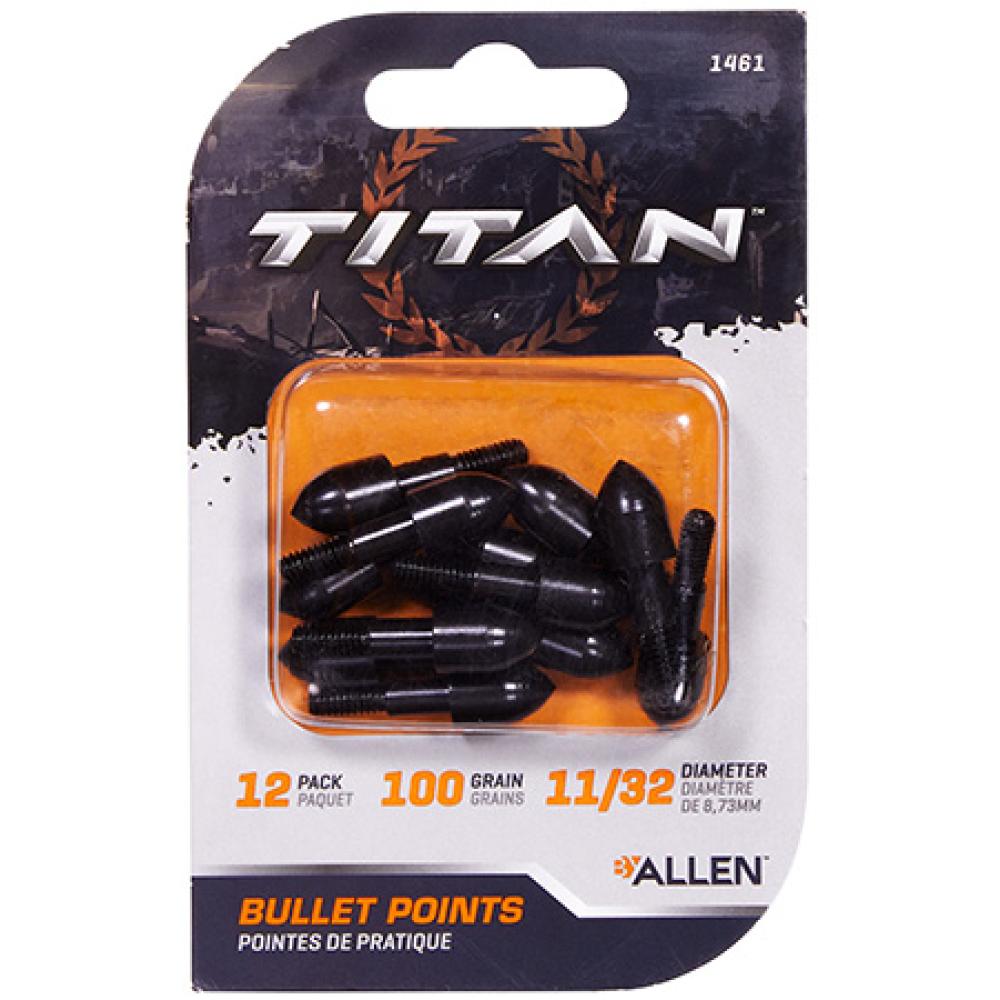 Allen 1461 Bullet Points 100gr Black 12 Pack